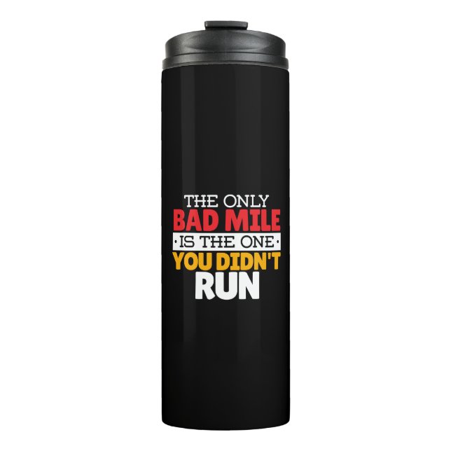 Teilnehmer - Funny Bad Mile Running Zitat Thermosbecher (Vorderseite)