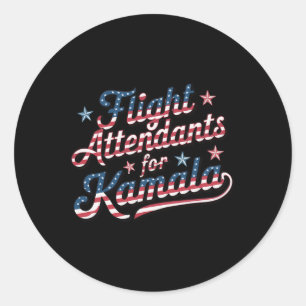 Teilnehmer für Kamala Kamala Harris 2024 Präsident Runder Aufkleber