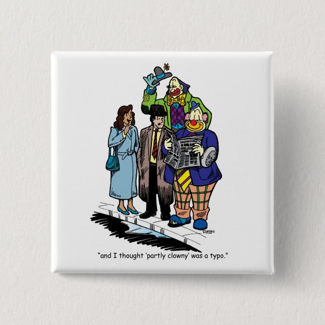 Teils Clowny Button (Vorderseite)