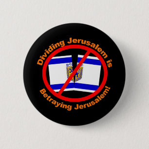 Teilung Jerusalems Button