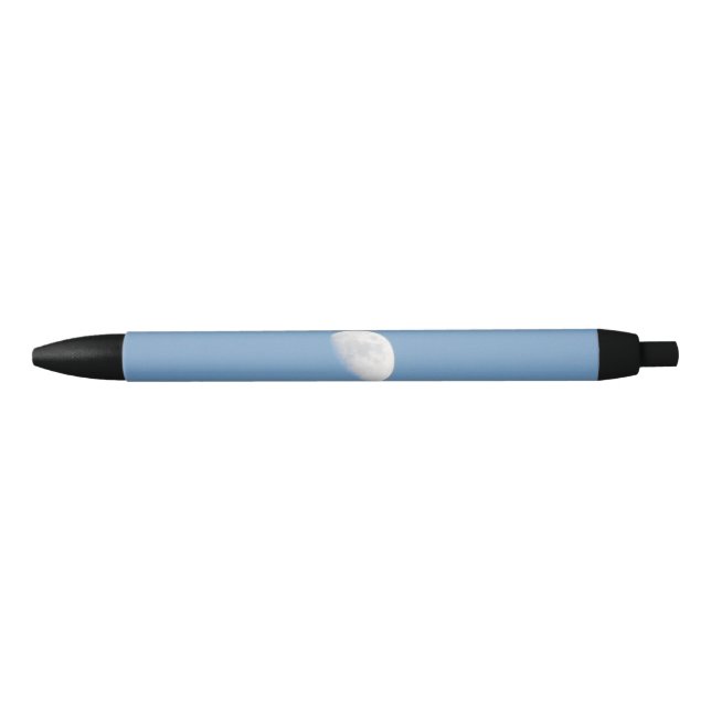 Teilweiser Mond und ein klarer blauer Himmel-Stift Kugelschreiber (Vorderseite)