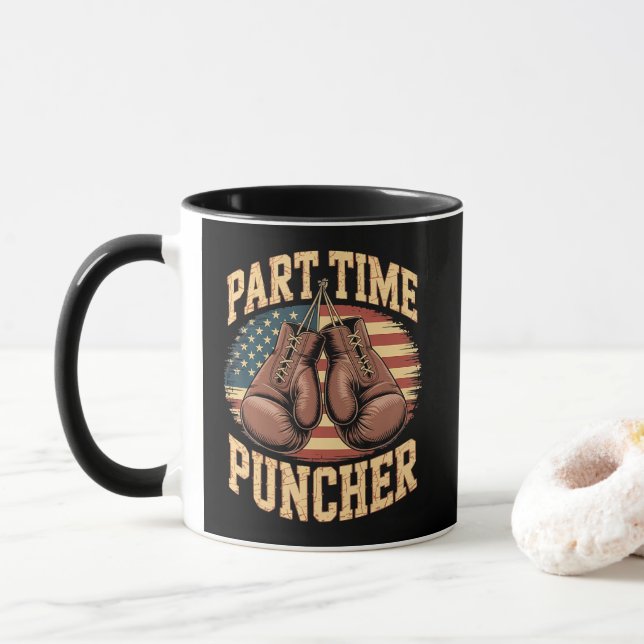 Teilzeit-Boxhandschuhe Tasse (Mit Donut)
