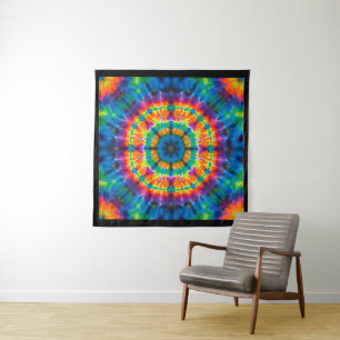 Teint en nœud, couleurs vives, tapisserie