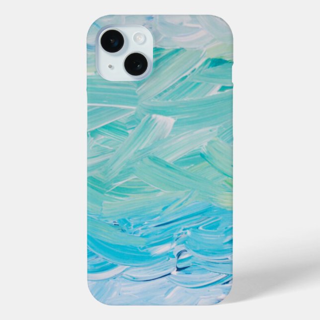 Teintes océaniques du Coque bleu-coque iphone Mate (Verso)