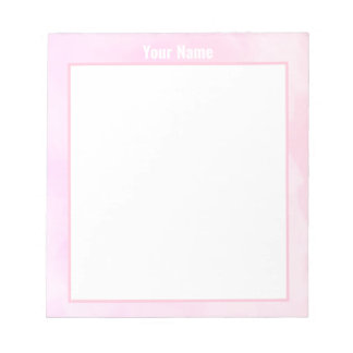 Teinture à tarte rose - Bloc-notes personnalisé