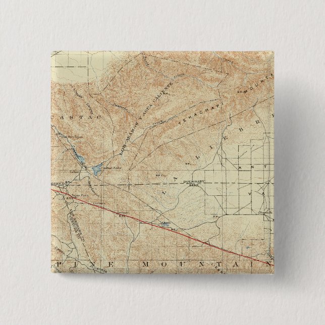 Tejon Quadrangon mit San Andreas Rift Button (Vorderseite)