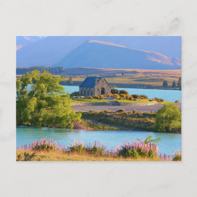 Tekapo-See, Neuseeland Postkarte (Vorderseite)