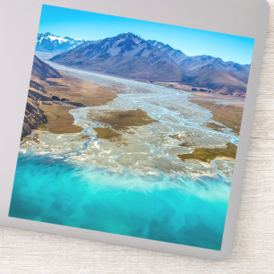 Tekapo-See und Südalpen, Neuseeland Aufkleber