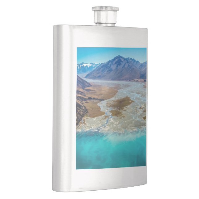 Tekapo-See und Südalpen, Neuseeland Flachmann (Rechts)