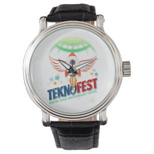 TEKNOFEST-Raketentwürfe - Luftfahrt und Technologi Armbanduhr