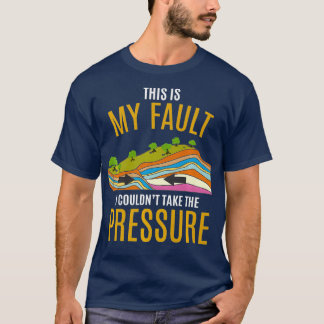 Tektonische Teller Modell Erdbeben Sorry Geology T-Shirt