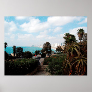 Tel Aviv Foto von Abrasha Park, Jaffa, Israel Poster