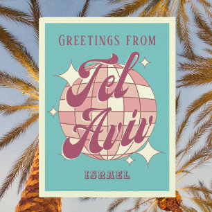 Tel Aviv Israel Ferien Retro Postkarte