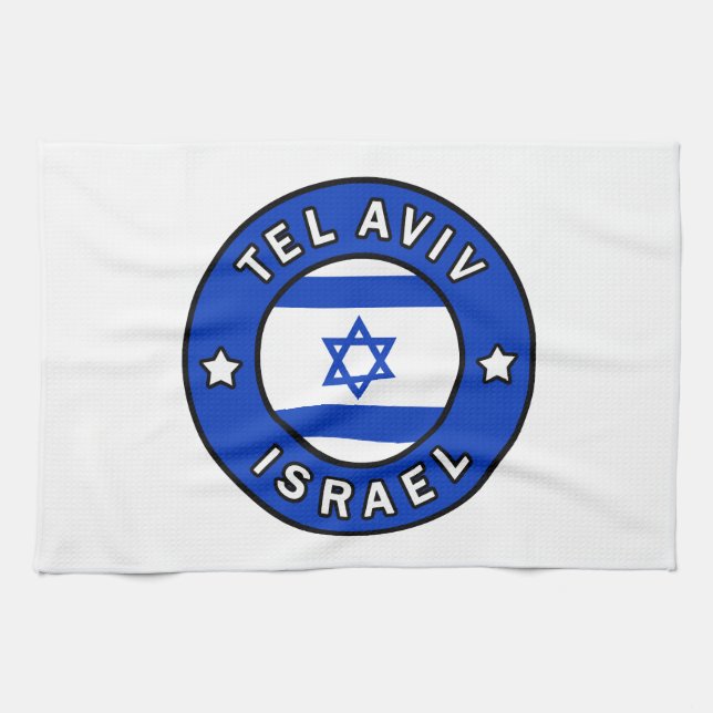 Tel Aviv Israel Geschirrtuch (Horizontal)