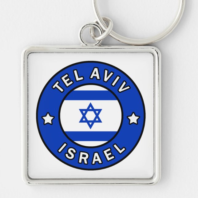 Tel Aviv Israel Schlüsselanhänger (Vorne)