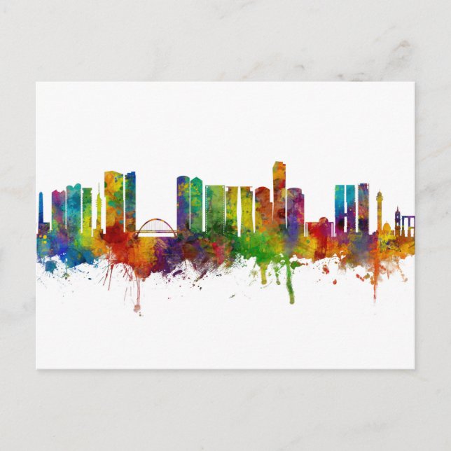 Tel Aviv Israel Skyline Postkarte (Vorderseite)