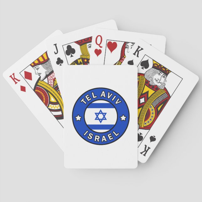 Tel Aviv Israel Spielkarten (Rückseite)