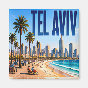 🌴 Tel Aviv Moderner Küstenstadt-Stil 🌴 Magnet