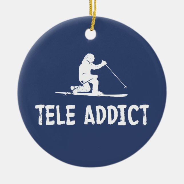 Tele Addict Keramik Ornament (Vorne)
