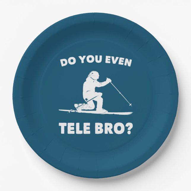Tele Bro? Pappteller (Vorderseite)