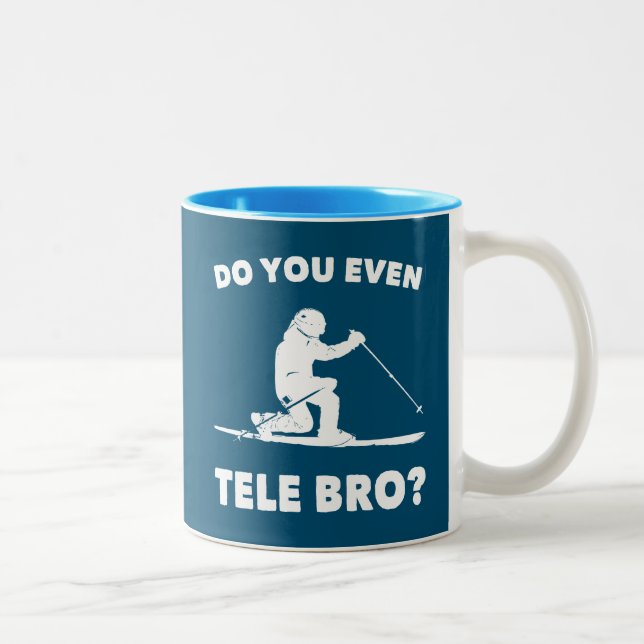 Tele Bro? Zweifarbige Tasse (Rechts)