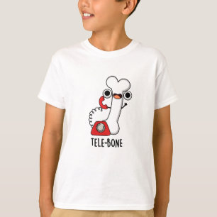 Tele-Knochen Witziger Knochen Telefon Wortspiel  T-Shirt