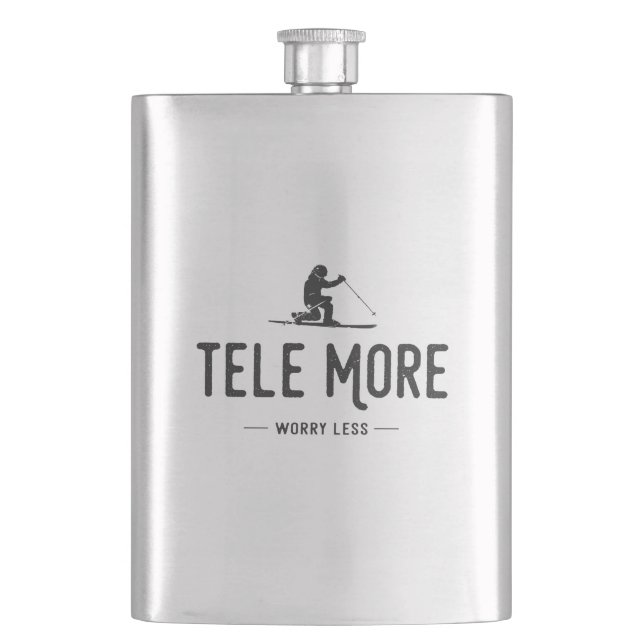 Tele noch mehr Sorgen weniger Flachmann (Vorderseite)