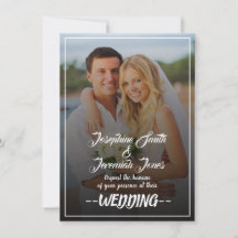 Téléchargeable Carte Faire-part de mariage photo m