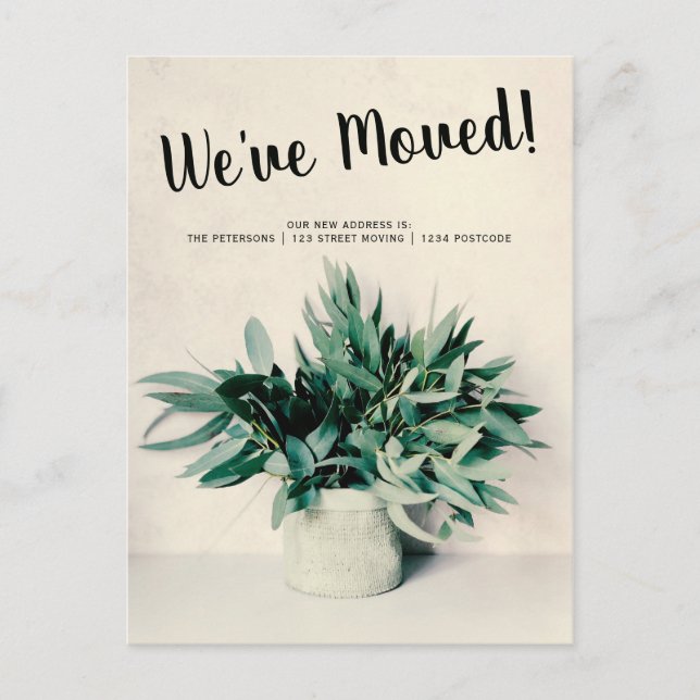 Téléchargement mobile de faire-part d'eucalyptus (Devant)