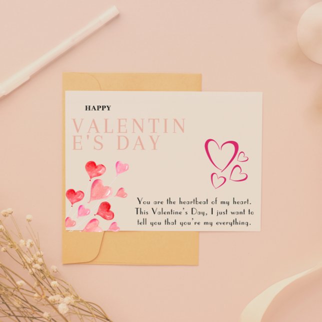 Téléchargement numérique Carte de Saint-Valentin i (Digital Download Printable Valentine's Card)