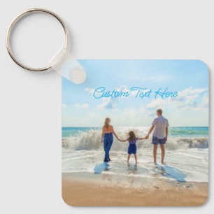 Téléchargez votre porte-clés cadeau photo avec tex