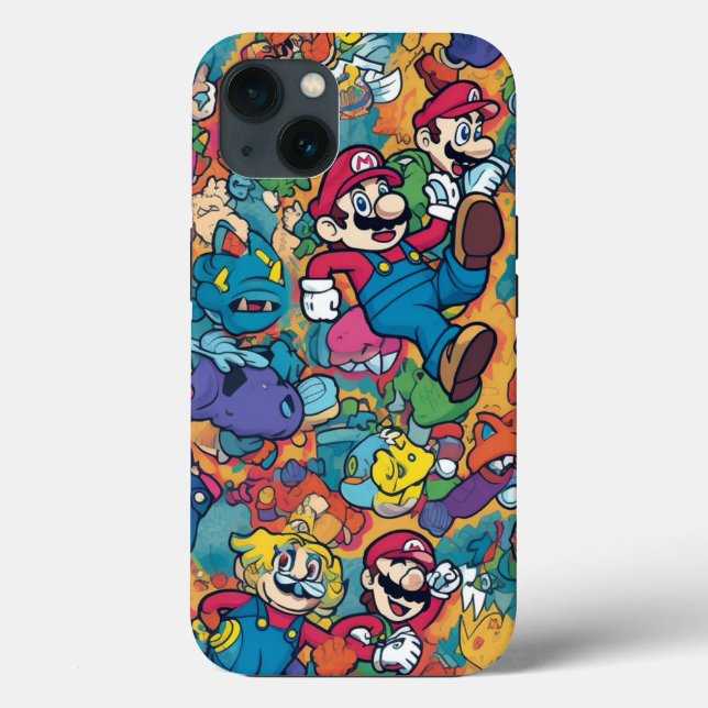 Telefon 13 - Mario DESIGN Case-Mate iPhone Hülle (Rückseite)