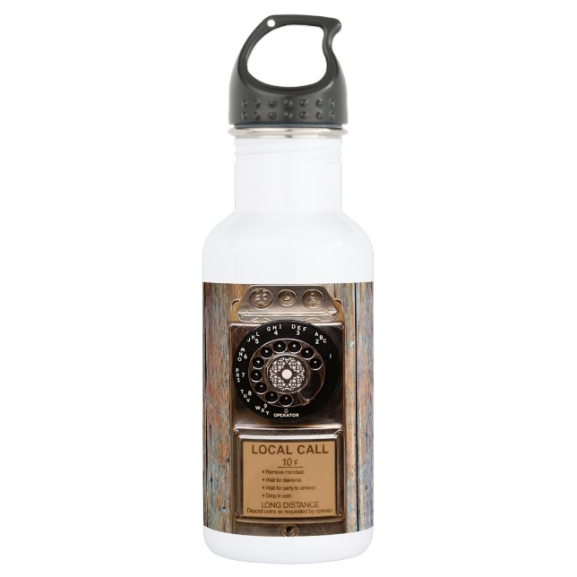 Telefon Antiquitätentelefon robuste Edelstahlflasche (Vorderseite)