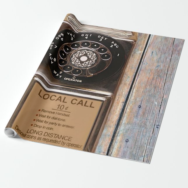 Telefon Antiquitätentelefon robuste Geschenkpapier (Ungerollt)