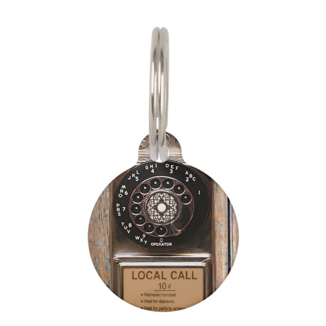 Telefon Antiquitätentelefon robuste Haustiermarke (Vorderseite)