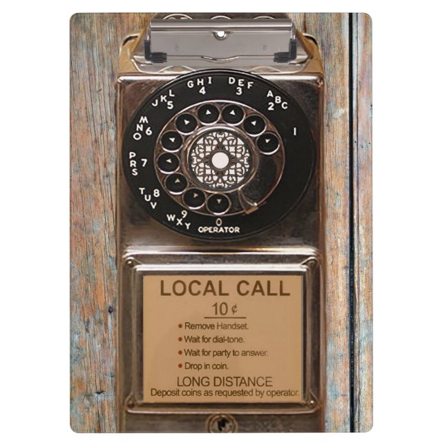 Telefon Antiquitätentelefon robuste Klemmbrett (Vorderseite)