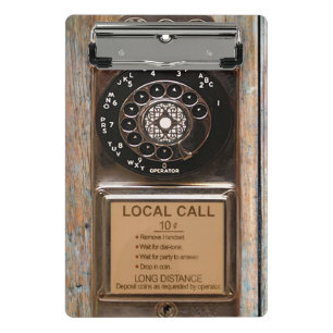 Telefon Antiquitätentelefon robuste Mini Klemmbrett