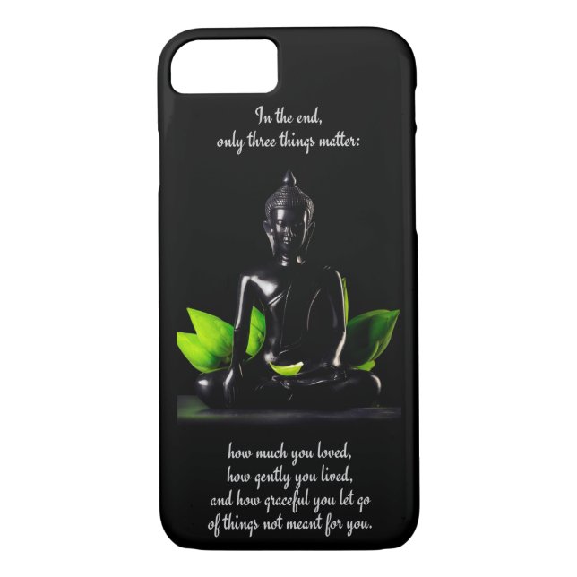 Telefon-Hüllen Buddha-Zitats 3 Case-Mate iPhone Hülle (Rückseite)