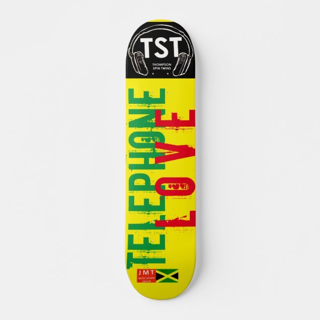 TELEFON LIEBE Skateboard, 7¾ Zoll Deck Skateboard (Vorne)