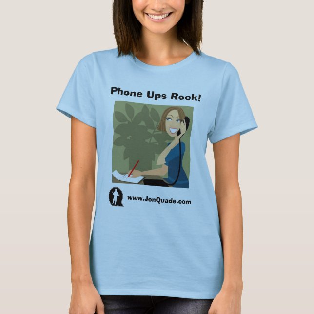 Telefon-Mädchen T-Shirt (Vorderseite)