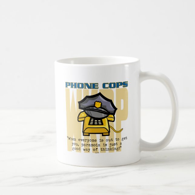 Telefon-Polizisten… Kaffeetasse (Rechts)