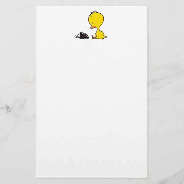 Telefon u. Ente Briefpapier (Vorderseite)