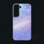 TelefonCase Samsung Galaxy Hülle<br><div class="desc">Das Gehäuse des Telefons zeigt das Bild einer rosa Galaxie,  umgeben von Blues- und Purpurtönen mit Sternen.</div>