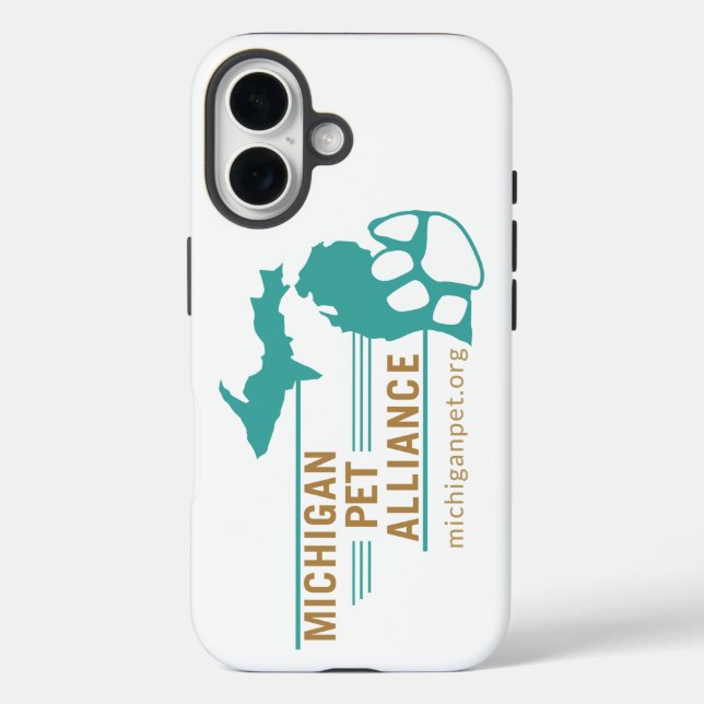 Telefonfälle der Michigan Pet Alliance iPhone 16 Hülle (Rückseite)