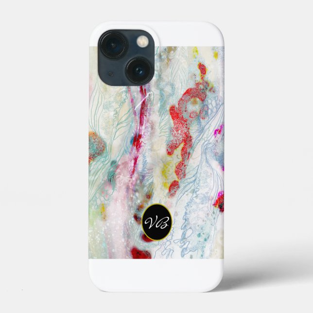Telefonfälle Psychedelisch-frostige Monogramm Case-Mate iPhone Hülle (Rückseite)