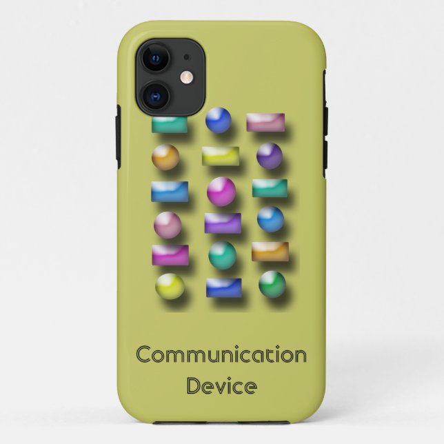 Telefongehäuse - Drei dimensionale Tasten Case-Mate iPhone Hülle (Rückseite)