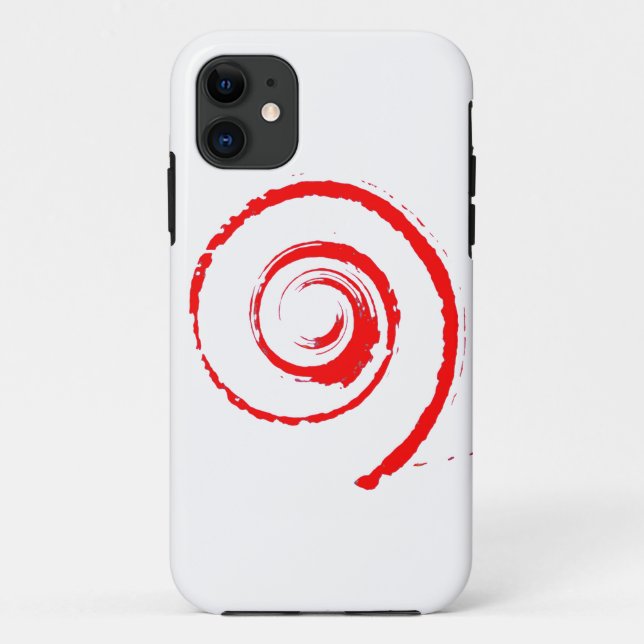 Telefongehäuse mit Red Twirl Case-Mate iPhone Hülle (Rückseite)