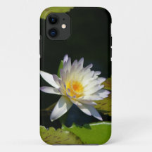 Telefongehäuse mit weißer Wasserlilie