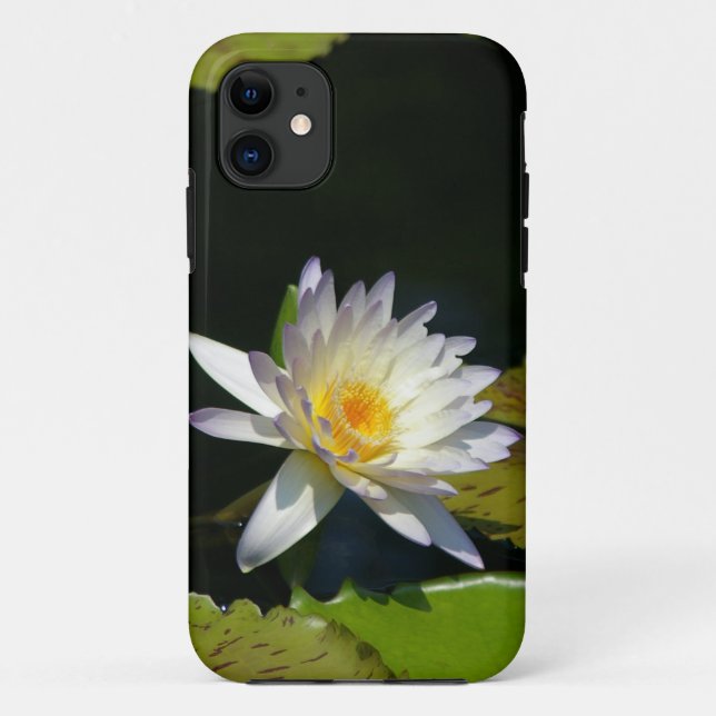 Telefongehäuse mit weißer Wasserlilie Case-Mate iPhone Hülle (Rückseite)