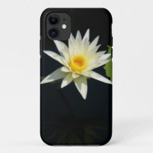 Telefongehäuse mit weißer Wasserlilie
